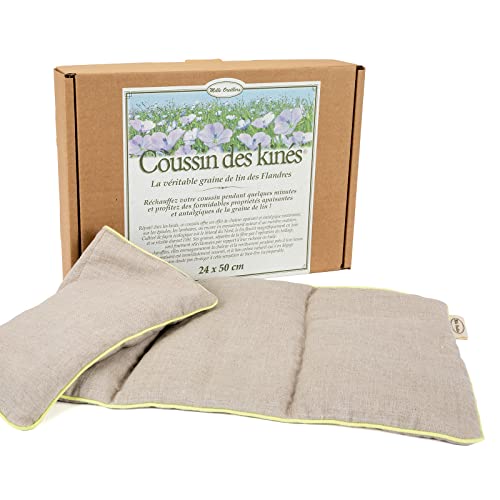 MILLE OREILLERS Coussin des Kinés - Graines de lin - 24 x 50 cm Cover