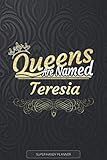 theresia 22434 ikea  Teresia: Queens Are Named Teresia - Teresia Name Custom Gift Planner Calendar Notebook Journal