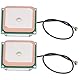 2 Stück GPS Eingebaute Passive Antenne Keramik High Gain Aktivantenne Keramik-Patch Internes Modul 28DBI Satellitenortungs-Antennenmodul für Bushaltestellen Ansager Laptop PC Auto 4S Geschäf