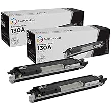 LD Products Remanufactured Toner Cartridge Replacement for HP 130A CF350A Black, 2-Pack Compatible with HP Printer Models LaserJet MFP M176n, Pro MFP M177fw
