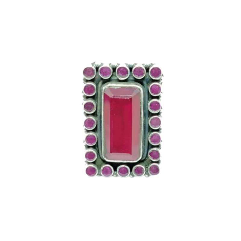LONG RECTANGLE SHAPE RING WITH RUBY STONE IN 925 STERLING SILVER (B0BF7B134S) Amazon Price History, Amazon Price Tracker
