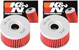 K&N Motorcycle Oil Filter: High Performance, KN-137 (Pack of 2)