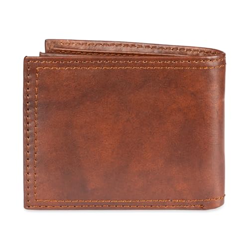 Image of Columbia Mens RFID Slim Bifold Wallet With ID Window Light Brown