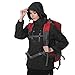 OutdoorMaster Women's 3-in-1 Ski Jacket - Winter Jacket Set with Fleece Liner Jacket & Hooded Waterproof Shell - for Women (Black,S)
