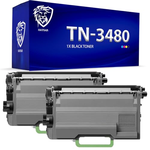 Pack of 2 Replacement Black Toner Ink Cartridge For Brother TN3480 TN-3480 TN3430 Compatible With Brother HL L5000D HL-L5100DN Toner MFC-L5750DW MFC-L5700DN HL-L5100DNT