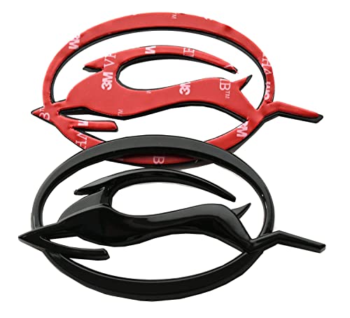 Ssdd 2Pcs (Pair) Flying Impala Emblem Car Badge Trunk Left And Right Side Decal 3D Sticker Replacement For Ss Lt Ltz Eco Ls Chevrolet Impala 10253595 (Black) (Ch-Flying Impala-2) #TOP1