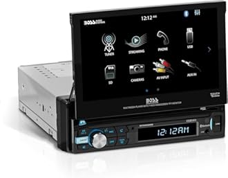 BOSS Audio Systems BV9968MB Car Stereo – Single Din, 7 Inch Touchscreen, Bluetooth, No CD DVD Player, AM/FM Radio Receiver