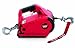 WARN 885030 PullzAll Cordless 24V DC Portable Electric Winch with Steel Cable and 1 Rechargeable Battery Pack: 1/2 Ton (1,000 lb) Lifting/Pulling Capacity, Red