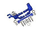 Aluminum Steering Assembly for Traxxas 1:10 4WD MAXX 89076-4 / 4WD MAXX with WideMAXX 89086-4/1:8 4WD Maxx Slash 6S 102076-4 Upgrades - Blue