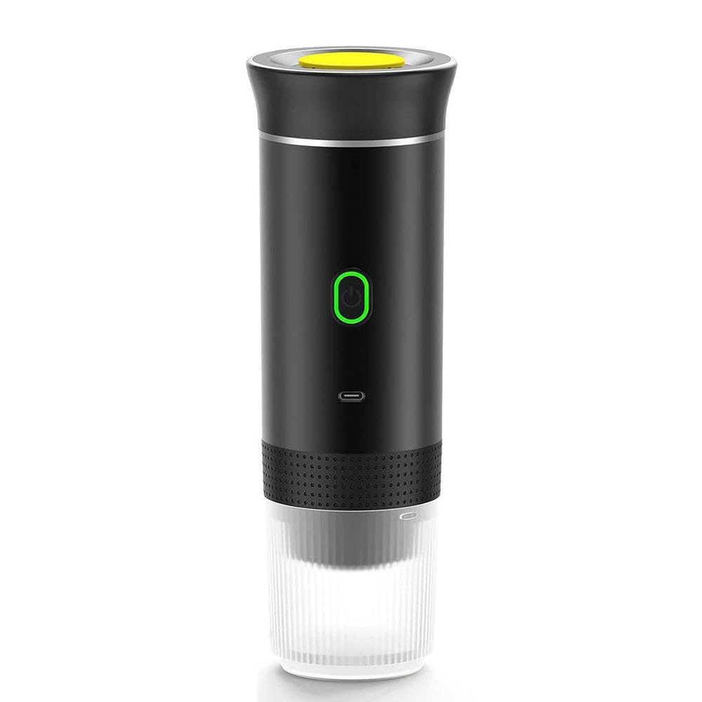 Mini Cafetera Portátil 3 en 1 – 15 Bares, Recargable USB-C, Compatible con Cápsulas y Café Molido, Ideal para Viajes, Oficina y Camping