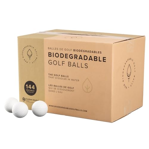 Biodegradable Golf Balls Bgb Water Dissolvable | Eco Friendly Golf Gift | Water Soluble | Perfect For Outdoor Practice | Dissolves In 2-4 Weeks (144)