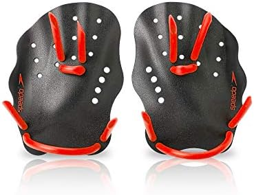 Speedo unisex adult Training Nemesis Contour swimming hand paddles, Multicolor, Small US