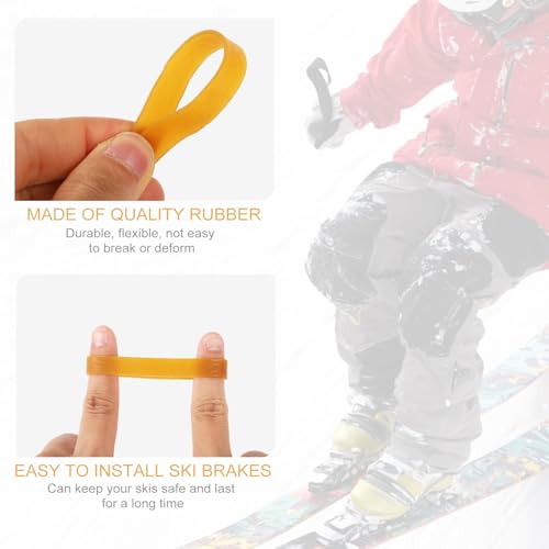 image for lasuroa 32pcs Ski Brake Retainers, Snowboard Brake Bands Retainers Bra