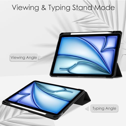 Coque iPad Air 11 2024 fine étui transparent antichoc avec support stylet - 3