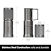 nCamp - Café, Portable Coffee Maker, Portable Espresso Machine, Compact Camping Coffee Maker, Stainless Steel Travel Coffee Maker with Camping Coffee Cup, Reusable, 12 oz