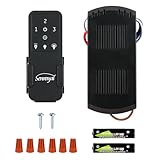Ceiling Fan Remote Replacement, 3 Speed Universal Ceiling Fan Remote Control Kit with Light Dimmer, Ceilig Fan Light Switch for Harbor Breeze, Hampton Bay, Hunter, Honeywell, Timing and Wireless