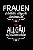  Allgaier Mädel Allgäu Allgaier Mädel: Notizbuch mit 120 Linierten Seiten DIN A5
