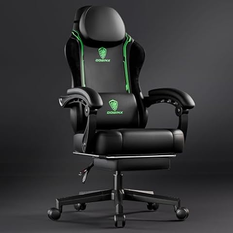 Dowinx Gaming Chair with Massage Support Cover