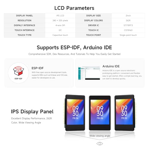 Module ESP32-S3 tactile pour créer des interfaces graphiques fluides sans câblage complexe - 5