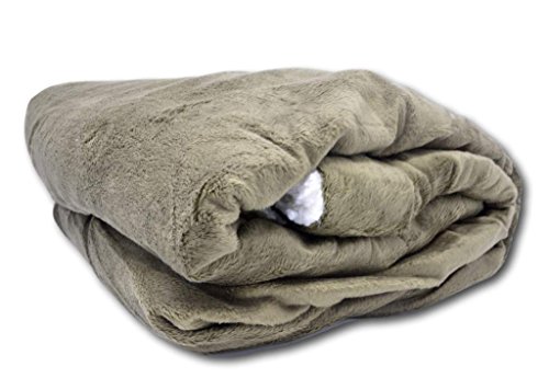 Tache Sherpa Throw Blanket Green Solid Dark Olive Green Cozy Super Soft Warm Evergreen Micro Fleece And White Sherpa Couch Throw Blanket - 50 X 60 #TOP10