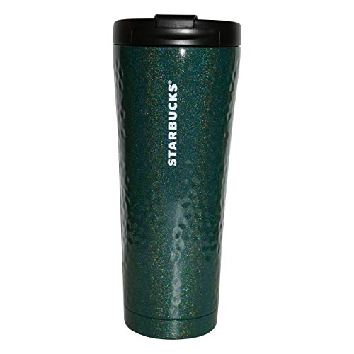 Starbucks Metalic Star Green - Taza trmica de acero inoxidable, 355 ml