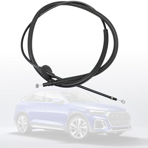 FZJDSD Hood Latch Release Cable 1PC Front Compatible with Audi A4 S4 A5 S5 Q5 SQ5 2008-2017 Replace 8R1823535, 8K1823535, 8T1823535, Front Hood Latch Lock Release Cable