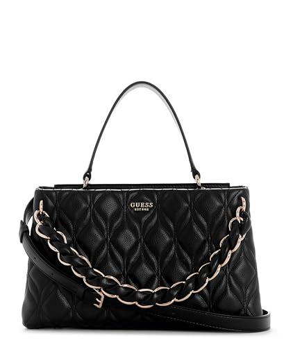 Sac bandoulière GUESS Maxine noir grand sac à main satchel double compartiment