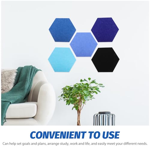 Panneaux affichage design hexagonal en feutre compact avec fixation adhésive puissante