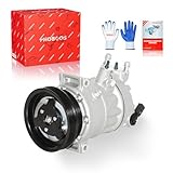 PHOBOOS A/C Compressor with Clutch Compatible with Volkswagen Jetta 2005-2014, Passat 2012-2014, Golf Beetle Cabrio R32 Rabbit & Audi TT RS Quattro 2012-2013, 1.9L 2.0L 2.5L 3.2L Models. Ref. CO4574JC