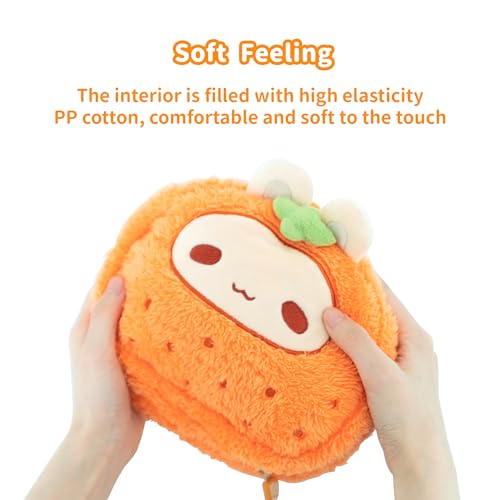 GeekShare Cute Plush Bag with A Hand Strap,Cartoon Carrying Case Portable Travel Bag Compatible with