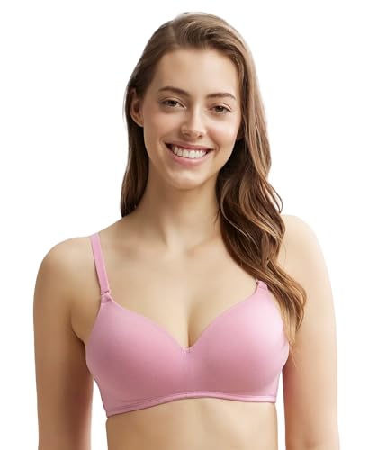 Image of Jockey JW11 Women Wirefree Padded Tencel Lyocell Elastane Stretch Full Coverage Multiway T-Shirt Bra with Adjustable Straps