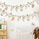 Blumen Girlande,Wildblume Deko Banner, Blumen in vielen Farben Banner,Gänseblümchen Girlande für Babyzimmer
