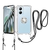 ZTE nubia Ivy (ヌビア アイヴィー) / ZTE Libero 5G IV (リベロ・ファイブジー・フォー) A302ZTE 用 ケース 肩掛け スマホケース 斜めがけ 織りストラップ付き 斜めかけ 縄掛けケース 【HUKWIMO】調節可能なショルダー 縄掛け クリア ショルダー ファッションデザイン 柔軟で変形しない [クリア 透明]