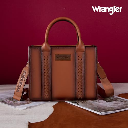 Image of Wrangler Tote Bag for Women Designer Satchel Handbags Top-handle Purses with Strap