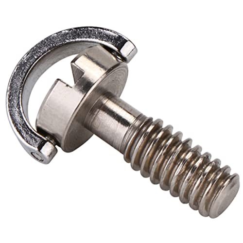 Housoutil 2 Pièces Vis D Ring Acier Inoxydable pour Montage Caméra Adaptateur Rapide Trépied et Monopode Tête Plate Compatible Plaques et Colliers Lot