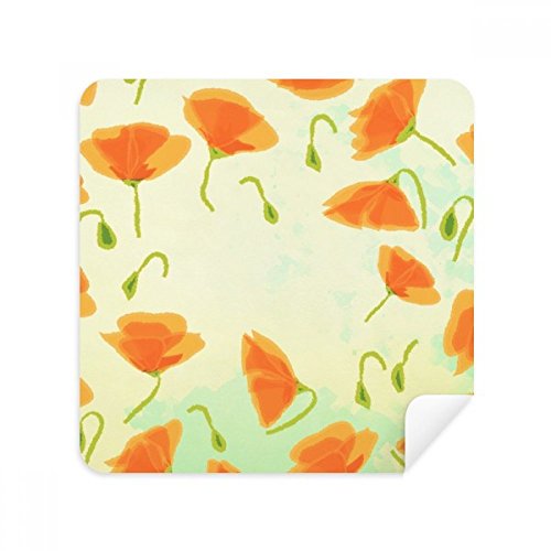 Nettoyant pour écran de téléphone portable et chiffon de nettoyage lunettes en daim coquelicot
