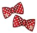 Red with White Polka Dots Bow Shoe Shwings
