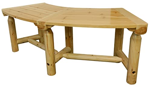 Leigh Country Aspen Curved Bench, Natural #TOP5