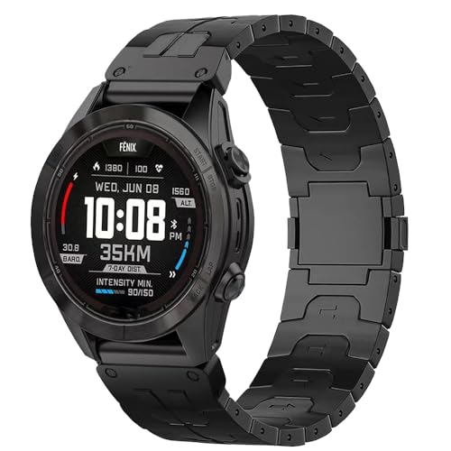 Bracelet en titane de 26 mm pour Fenix 8 51mm | Confort quotidien du bureau à l'aventure