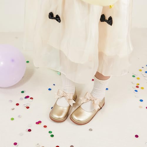 Image of PHIRAMIN Toddler Girl Mary Jane Dress Shoes-Little Girl School Uniform Shoes for Wedding Party