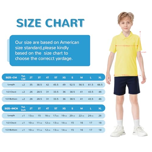 Image of Dreammonkey Toddler to Youth Stain Resistant Polo Shirts Kids Collared Golf T-Shirt School Uniform for Boys and Girls
