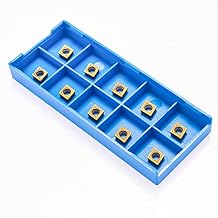 CCMT060204 CCMT21.51 Carbide Turning Inserts, CCMT Insert DCMT Insert Mutilayer Coated CNC Lathe Inserts for Lathe Turning Tool Holder,10 Pieces
