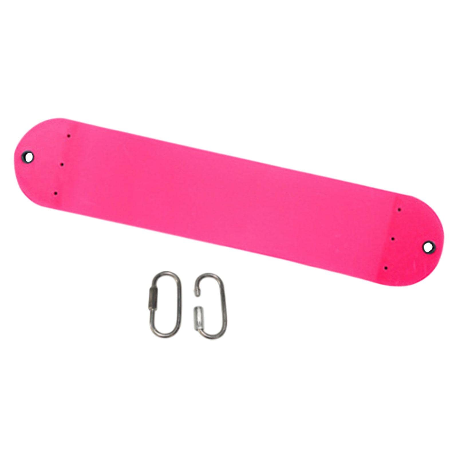 Qianly Altalena Robusta per Bambini con Accessori per Tanto Divertimento, Moschettone Rosa