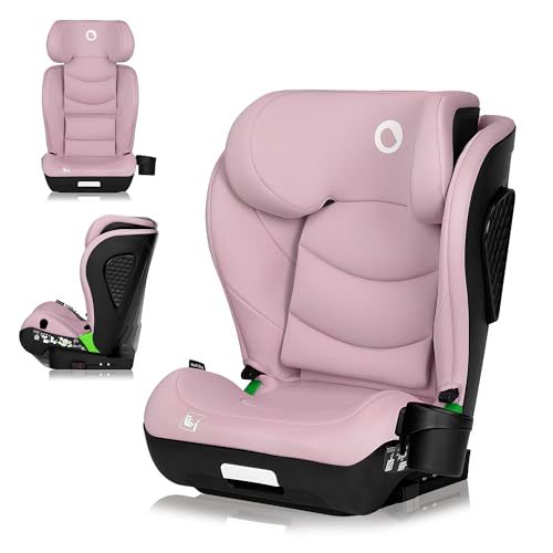 LIONELO NEAL I-SIZE Silla de Coche Para Bebés, Grupo 2 3, de 100-150 cm De 3 a 12 años aprox. Fijación ISOFIX o Cinturones Reposacabezas Ajustable Protección Lateral Reposabrazos Norma R129