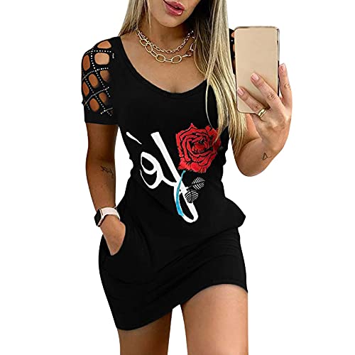 Dresses for Women Summer 2021, Womenâ€™S Butterfly Dress Spaghetti Straps Sexy Mini Dress Summer Dress Cami Bodycon Dress Casual Skirt Dress
