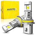 AUXITO 2024 Newest 9007/HB5 LED Bulb, 30000LM 6500K Cool White 800% Brighter, Canbus Ready, Wireless 1:1 Mini Size Plug and Play 9007 HB5 LED Bulbs with Fan, Pack of 2