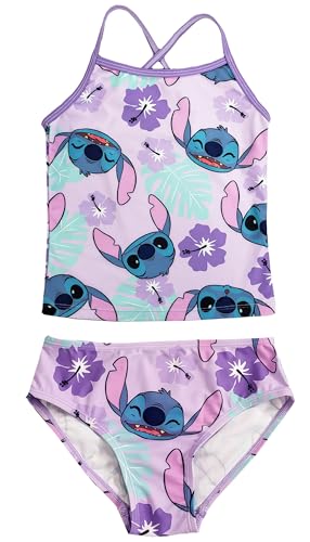 Disney Lilo & Stitch - Traje de baño tankini para niñas, conjunto de 2 piezas, Lilo & Stitch, 9-10 años