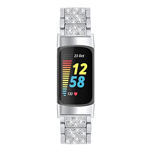 Strap Fitbit Charge 5 bling glitter idéal pour les soirées - 3