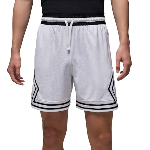 Nike Jordan Men's Diamond Mesh Dri-Fit Shorts White Code HF9910-100