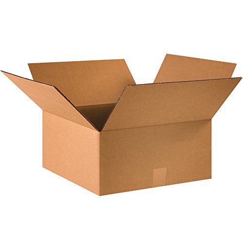 Image of PARTNERS BRAND 15 x 15 x 7 Corrugated Cardboard Boxes, Medium 15 inchL x 15 inchW x 7 inchH, Pack of 25 | Shipping, Packaging, Moving, Storage Box for Home or Business, Strong Wholesale Bulk Boxes
